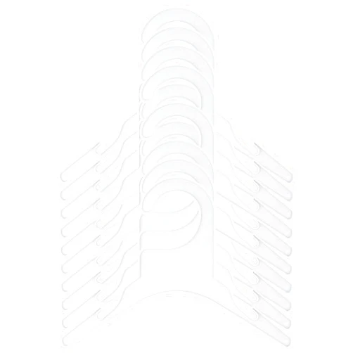 AUEAR, 10 Pack Plastic Pet Clothes Rack Hangers for Dog Puppy Cat Clothes