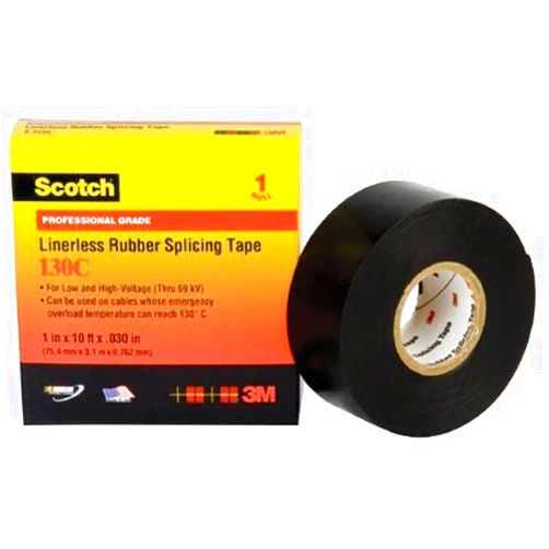 3M 41753 Scotch 130C Linerless Splicing Tape, 1