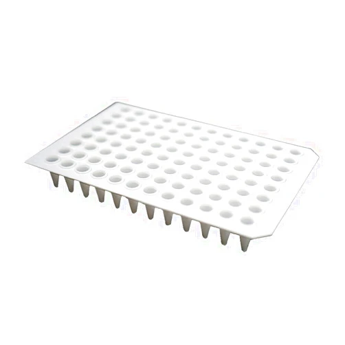 NEST Scientific 402101 Polypropylene 96 Well PCR Plate, No Skirt, 0.1 mL Volume, Clear (Pack of 25)