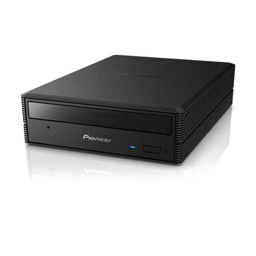 PIONEER External Blu-ray Drive BDR-X13UBK High Reliability & 16x BD-R Writing Speed USB 3.2 Gen1 / 2.0 BD/DVD/CD Writer with PureRead 3+ and M-DISC Support