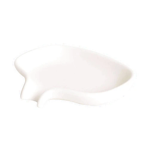Bosign Silicone Soap Dish, Large, White - Spout Drips Excess Water