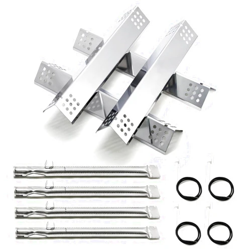 Adviace Replacement Parts for Monument Grill 35633 41847NG 24367 24633 17842 77352 77352MB 77352-MB, A0212926 Main Burner & D010012307 Flame Tamer & Igniter for 35633 Monument Grill 4-Burner Gas Grill