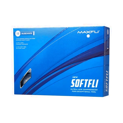 Maxfli 2023 Softfli Matte Golf Balls- 12 Pack, Compression 35, Enhanced Alignment Aid, Ultra-Low Compression Exceptionally Soft Feel