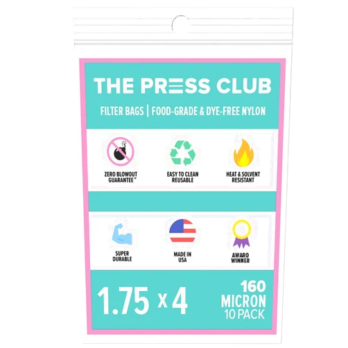 The Press Club 160 Micron | Premium Nylon Tea Filter Bags | 1.75