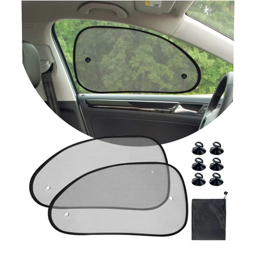 Bylikeho 2 Pack Car Sun Shade,Car Shades for Side Windows,Car Accessories Cling Sunshades Car Shade,Car Window Cover,Car Window Shade for Baby,Automotive Sun Protection Baby from UV and Sun Glare