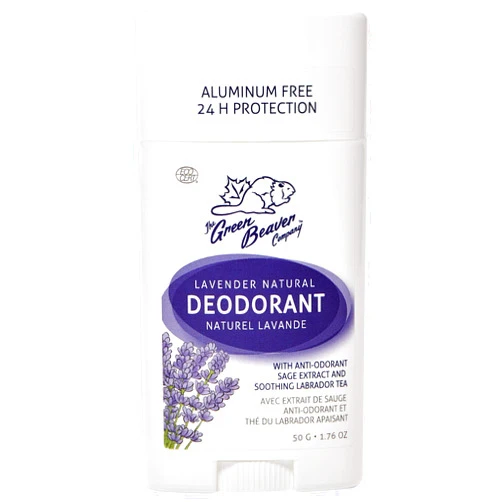 The Green Beaver Company Green Beaver Lavender Deodorant Stick, 50 Grams
