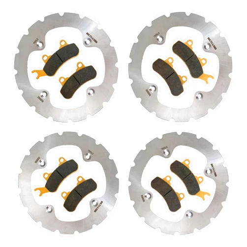 Traild Can-Am Defender HD10/HD9/HD8/HD7/HD5 2016-2024 Ridge Rider Rotor and Brake Pad Kit (6-Seater MAX/PRO/6x6, Ceramic)