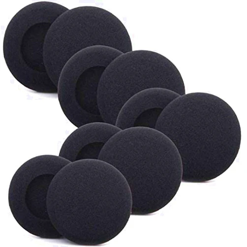 V-8 Ear Cushions Foam Replacement for Supra Plus Encore and Most Standard Size Office Telephone Headsets H251 H251N H261 H261N H351 H351N H361 H361N Headphones Disposable Covers, 5 Pairs