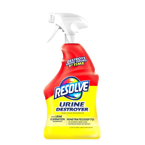 Resolve Urine Destroyer Spray – Pet Stain and Odor Remover, Carpet Cleaner Solution for Cat and Dog Urine, 32 Fl Oz