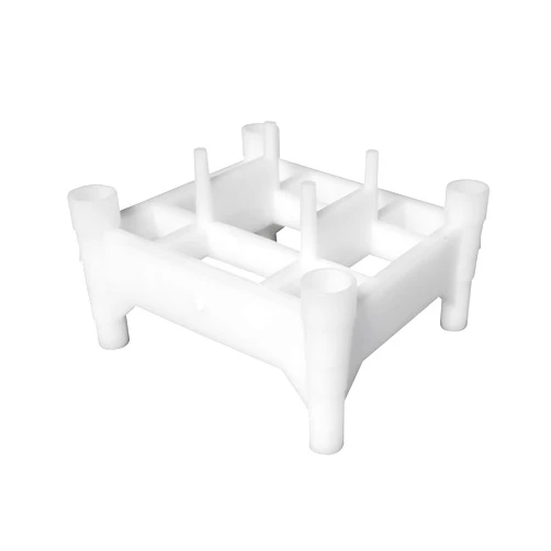LTM CONCRETE Caged Rebar Chair 2 inch (12 Pack) – Strong, Stackable, Wide-Base Support at 1.5 and 2 inch Cover, Heavy Duty Plastic Spacers, Made in USA