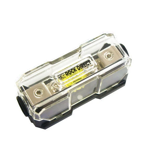 RonDexy RD in-line Mini ANL Fuse Holder, 4-8 Gauge AWG in-Line Waterproof AFS Fuse Holder Auto Parts, Automotive, Marine, Industrial Inline Fuse Holders for Car Audio Amplifier(100A Fuse Included)