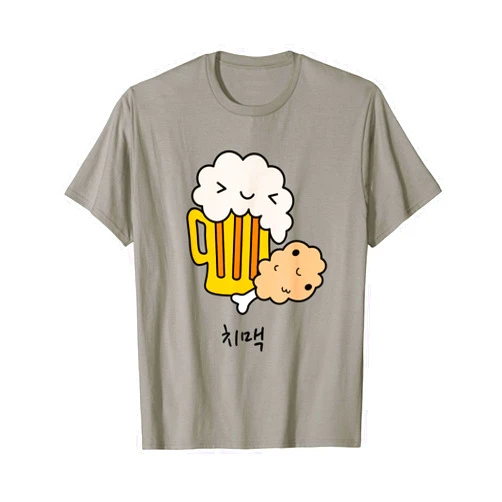 Korean Food Shirts for K-Drama K-Pop Fans & Teens Cute Chimaek Korean Food Shirt for Korean Drama or Kpop Fans T-Shirt