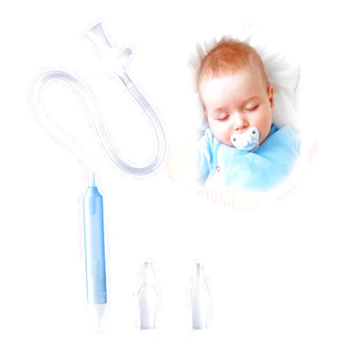 Qunlions life Nasal Aspirator for Baby, Mouth Suction Nasal Congestion Relief Nose Cleaner with 2 Silicone Tips for Babies Infants and Toddlers Boys Girls