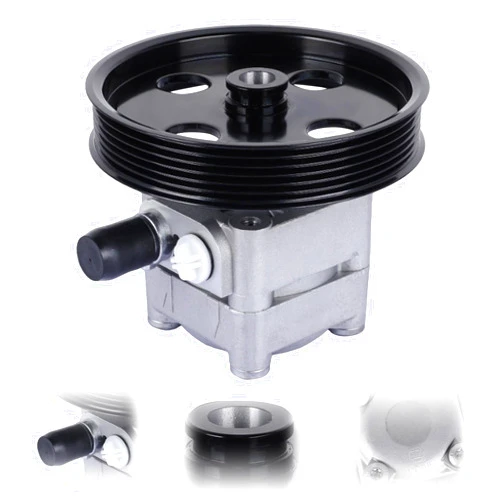 Podofo Power Steering Pump with Pulley for Volvo 1999-2004 C70 S60 S70 S80 V70 XC70 Automotive Replacement Power Steering Pump Replace AA121-5283 36P0521 30-5496 FENSP15628 78-8217