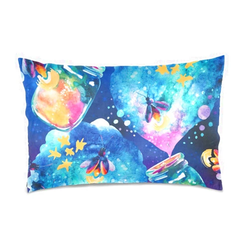 FlowerFish Magic Bottle and Firefly Ultra Soft and Breathable Print Pillowcase for Home Hotel Couch Ded with Hidden Zipper,20 X 30 Inches