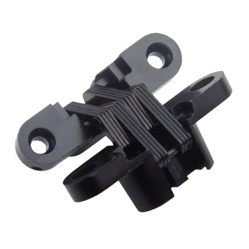 LISHAN 2 Pack Hidden Door Hinges LISHAN Strong and Durable with 180 Degree Opening Angle Easy to Install Made of Thickened Zinc Alloy Ideal for Kitchen Cabinet Secret Doors and Bathroom (Black)