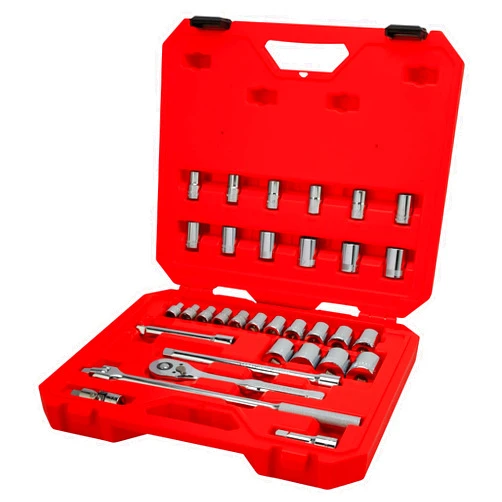 CRAFTSMAN Mechanics Tool Set, 33 Piece, 1/2 Inch Drive SAE/Metric (CMMT12122)