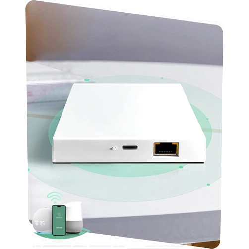 Yoolax Bluetooth Smart Hub, Hub Gateway, Smart Home Bridge Compatible with Alexa/Google Home, App Remote Control, Voice Control(for Bluetooth Motor)