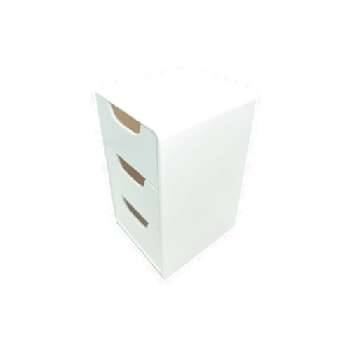 Cilnizriy Desktop Organizer, 1 Pack, Stackable, for Office, School, Stationary, Makeup Organizer, Bathroom, Utility, Medical Supplies, Desk Organizer, Versatile Storage (3-layer storage cabinet（White）)…