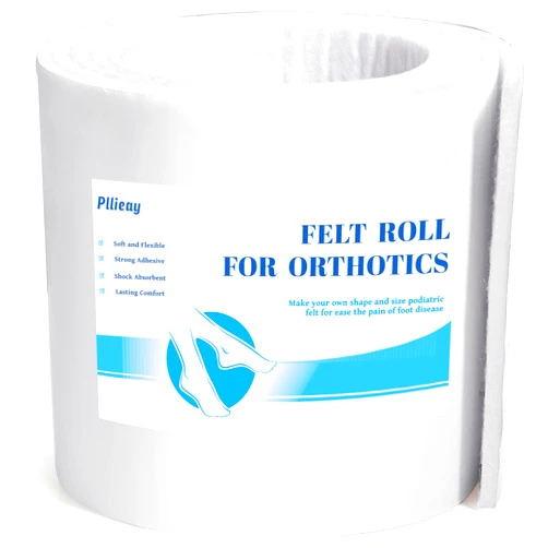 Pllieay Adhesive Felt Premium Grade, Orthopedic Felt Roll 1/4