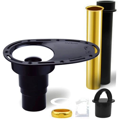 YUUCOO Upgrade Freestanding Tub Drain Rough-in Kit for Freestanding Bathtub, with Brass Pipe and ABS Pipe - CUPC Certification