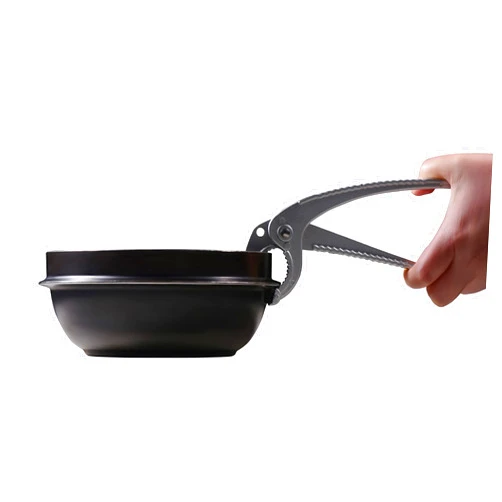SEJONG COOK Aluminum Tongs. Holder for Korean Stone Ceramic Bibimbap Bowl, Dolsot, Ddukbaegi, Sizzling. Hot Pot Holder Size 6.6 Inch, Korean Hot Food.