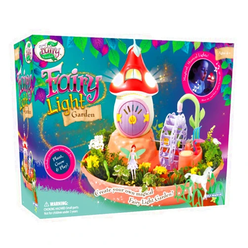My Fairy Garden Light Garden - Grow Your Own Garden and Play Indoors Outdoors with This Magical Mushroom House and Fairy Unicorn Playset - for Kids Ages 4 and Up