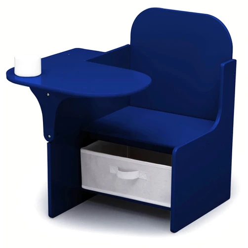 Delta Children MySize Chair Desk with Storage Bin - Greenguard Gold Certified, Navy