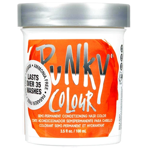 Punky Flame Semi Permanent Conditioning Hair Color, Non-Damaging Hair Dye, Vegan, PPD and Paraben Free, Transforms to Vibrant Hair Color, Easy To Use and Apply Hair Tint, lasts up to 35 washes, 3.5oz
