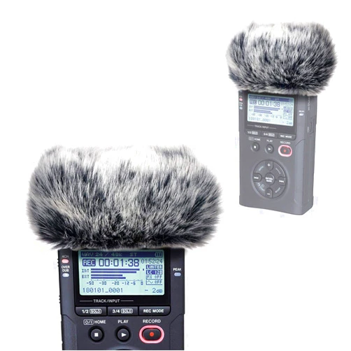 YOUSHARES DR40X Windscreen Muff for Tascam DR-40X DR-40 Portable Recorders, DR40 Mic Deadcat Windshield Windscreen Artificial Fur Wind Screen