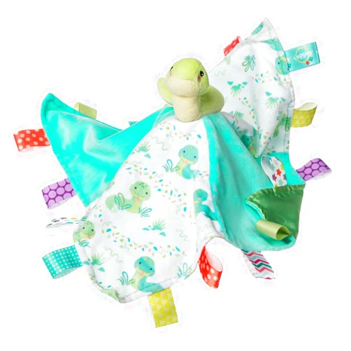 Taggies Lovey Stuffed Animal Security Blanket Plush Soft Snuggle Toy with Sensory Tags, 13 x 13-Inches, Sniggles Snake