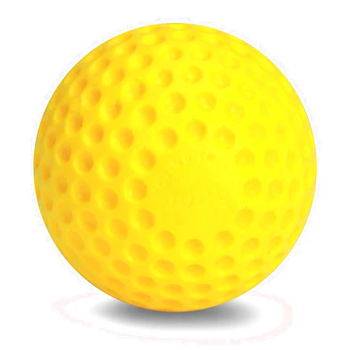 Jugs Sting-Free Dimpled, Optic Yellow, Baseballs—9-Inch, 1 Dozen