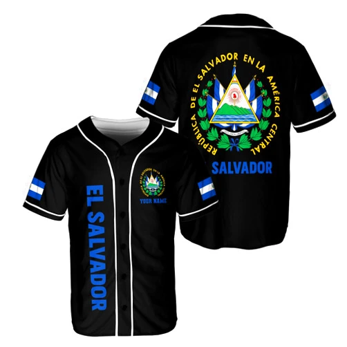 Parvii Personalized El Salvador Proud Baseball Jersey, El Salvador Shirt El Salvador Jersey, El Salvador Jersey for Men