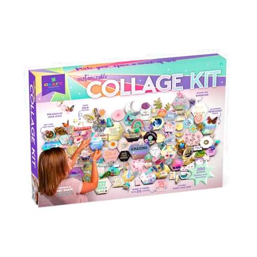 Craft-tastic – Design Your Own Wall Collage – DIY Wall Collage Craft Kit – Personalize Your Space – for Ages 8+