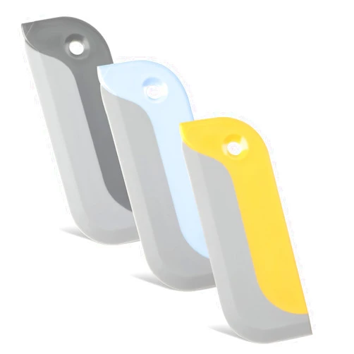 Piriuuo 3 Pcs Small Squeegees Mini Rubber Blade Mini Water Scraper Window Tint Tools Glass Cleaner Squeegee Tool for Window, Mirror, Bathroom, Kitchen Countertops and Sink, Car Windshield (3 Colors)