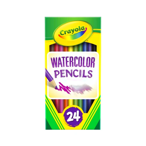 Crayola Watercolor Colored Pencils (24ct), Watercolor Paint Alternative, Watercolor Pencil Set for Kids, Art Supplies, Gift for Kids, 3+