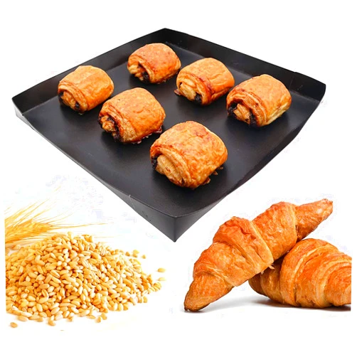 Firsmat Solid PTFE Cooking Basket For Speed Ovens,Quick Oven Basket Tray For Chips Chicken Wings Sub Roll Bread Heating Non Stick PTFE BBQ Tray