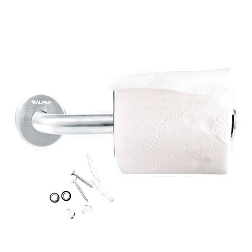 Alpine Industries Vertical Toilet Paper Holder - Modern Wall Mounted Brushed Stainless Steel Towel/Tissue Dispenser for Home Bathroom & Public Restroom