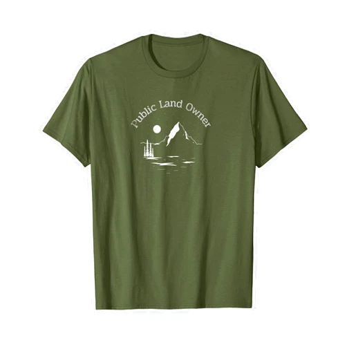 Public Land Owner Gifts Outdoors Lover Public Land Owner Conservation Gift T-Shirt