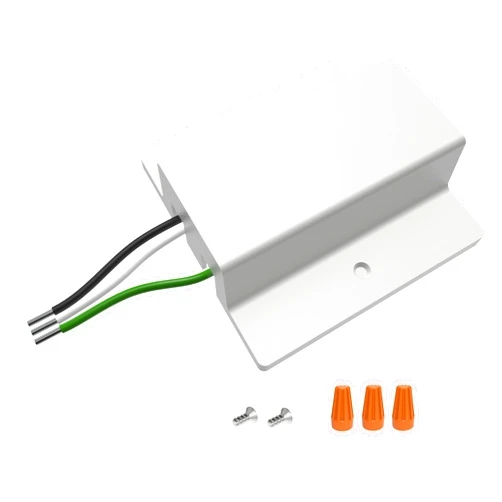 VEOLUX Lighting, H Track Floating Canopy Connector in White, UL Listed