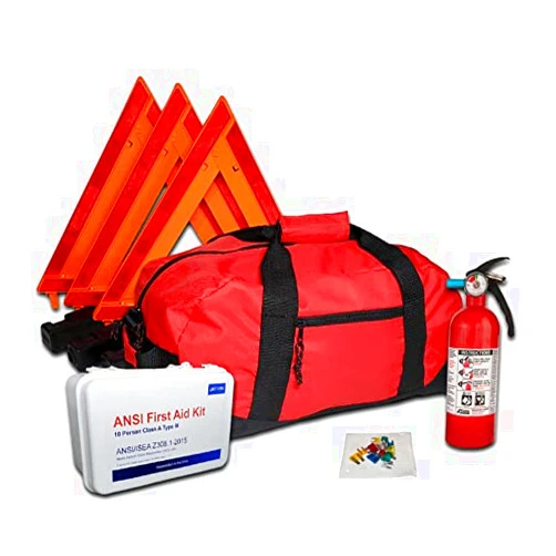 Safety and Trauma Supplies DOT OSHA Compliant Kit with 2lb 5BC Fire Extinguisher