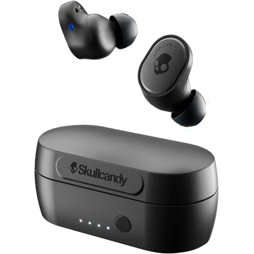 Skullcandy Sesh Evo True Wireless Earbuds - Bluetooth in-Ear Headphones with Charging Plug (True Black) (SKEV0-SHCCI)