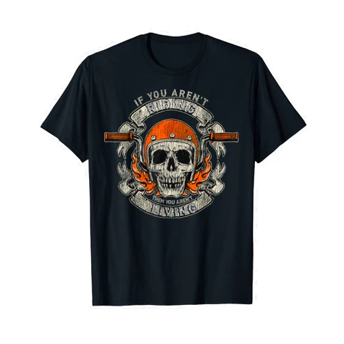 Retro distressed vintage motorcycles bikers gifts vintage biker motorcycle if you arent riding bikers gift T-Shirt