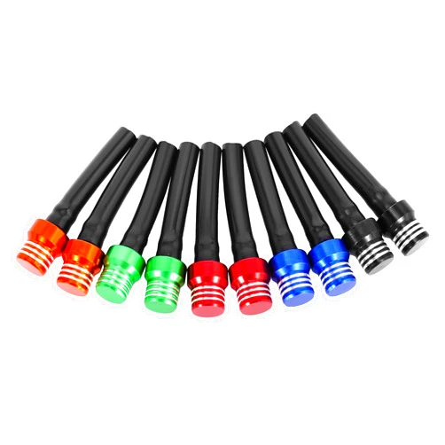 RUTU Gas Cap Vent Tube Fuel Tank Vent Valve Tube with Check Ball Universal CNC Aluminum Breather Hose for ATV Dirt Pit Bike Motorcycle Quad Motocross 10 Pcs Multicolour