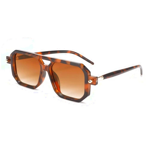 FEISEDY Vintage Square 70s Flat Aviator Sunglasses Women Men Classic Retro Stylish Frame UV400 Sunglasses B2622