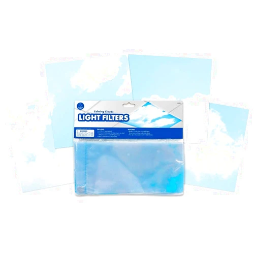Educational Insights Calming Clouds Light Filters 4-Pack, Fluorescent Light Covers, Easy Install for Office, Hospitals, Home & Classroom Supplies