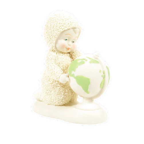 Department 56 Snowbabies Family and Friends Globe The Places to Go Figurine, 3.39 Inch, Multicolor