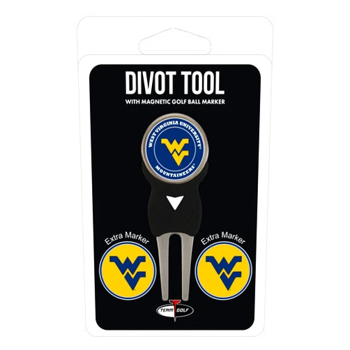 Team Golf NCAA Divot Tool with 3 Golf Ball Markers Pack, Markers are Removable Magnetic Double-Sided Enamel