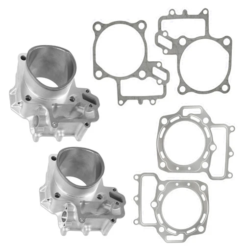 Caltric Front and Rear Cylinder with Gaskets Compatible with Kawasaki Brute Force 750 KVF750 KVF 750 4X4i 2005-2011