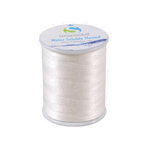 SMARTSOLVE Water-Soluble Thread | Dissolves Quickly in Warm Water | Biodegradable | Eco-Friendly | Quilting, Sewing, Crafts, Balloon String, Hanging Tags | 0.4mm x 50m | White